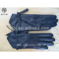 Guantes de cuero de lujo de la calidad de la marina de guerra de la calidad